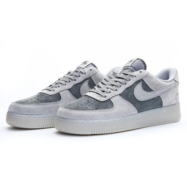 Nike Gray Low-Top Suede And Nubuck Upper Lifestyle Sneakers 9