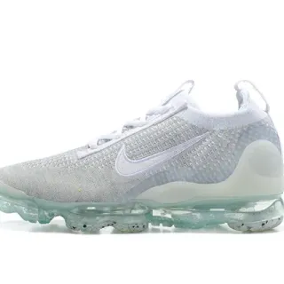 Nike Gray Transparent Engineered Knit Upper Full-Length Visible Air Unit Sole Lifestyle Sneakers