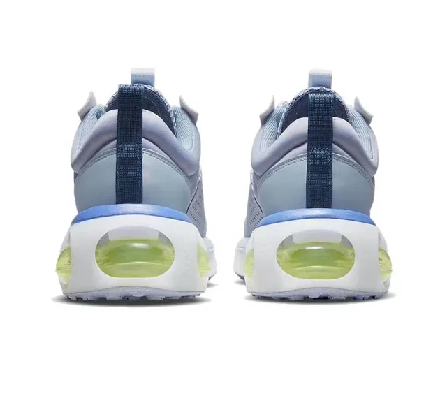 Nike Gray Yellow Mesh Upper Visible Air Cushioning Running Shoes 6