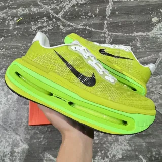 Nike Vert Noir Pleine Longueur Visible Air Zoom Unit Haut En Maille Perforé Chaussures De Course