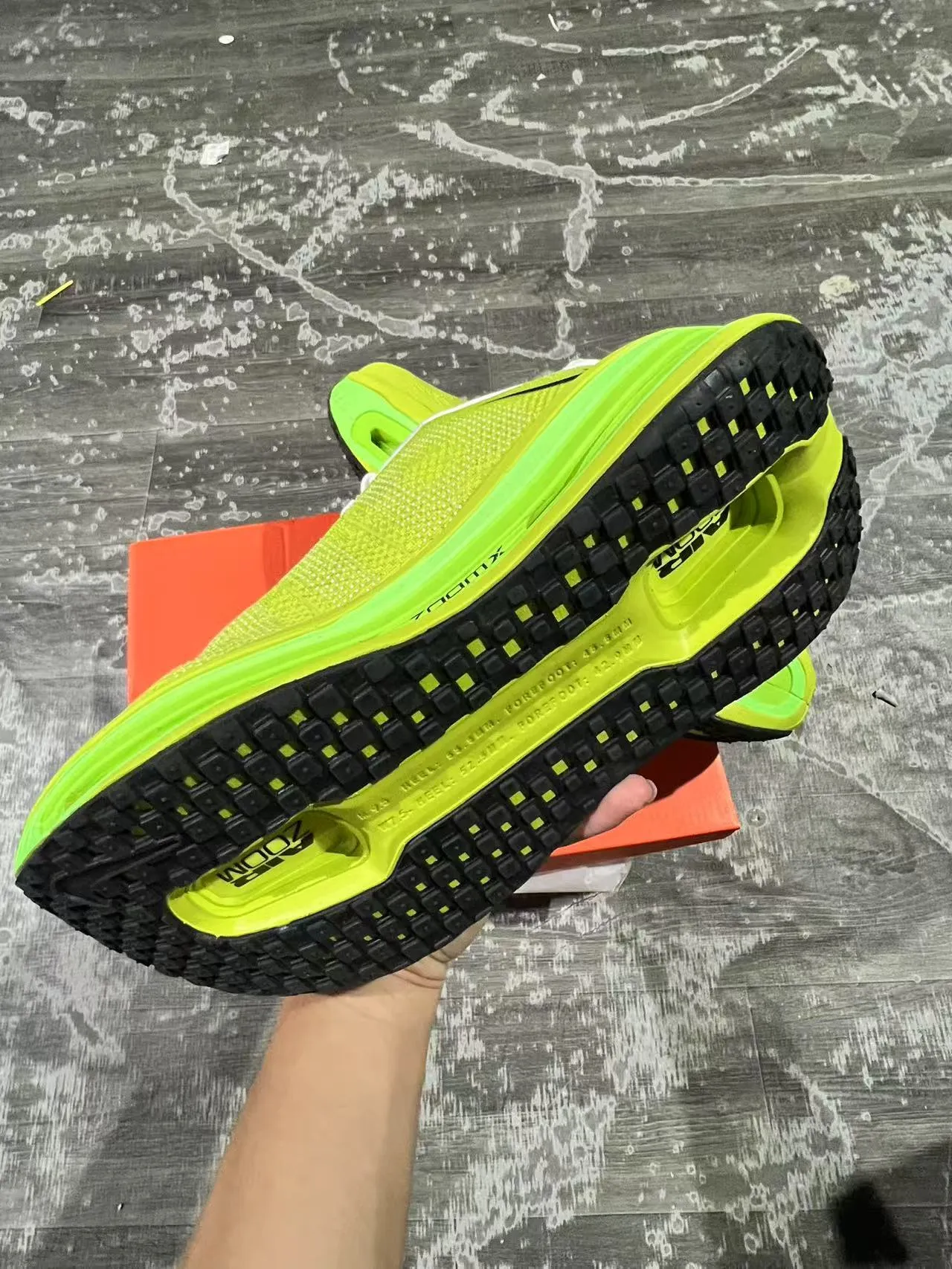 Nike Vert Noir Pleine Longueur Visible Air Zoom Unit Haut En Maille Perforé Chaussures De Course 6