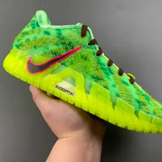 Nike Green Yellow Knit Upper Gradient Basketball Shoes