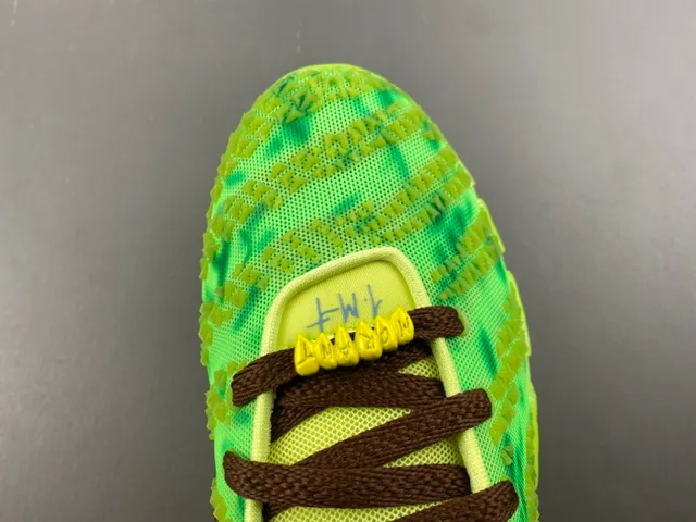 Nike Green Yellow Knit Upper Gradient Basketball Shoes 5