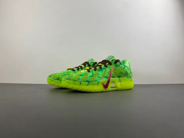 Nike Green Yellow Knit Upper Gradient Basketball Shoes 10