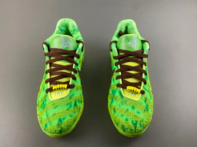 Nike Green Yellow Knit Upper Gradient Basketball Shoes 11