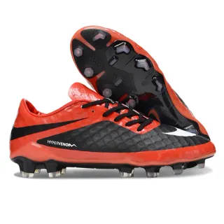 Nike Hypervenom Phantom Orange and Black Firm-Ground Soccer Shoes