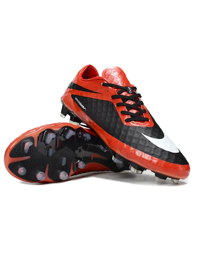 Nike Hypervenom Phantom Orange and Black Firm-Ground Soccer Shoes 3
