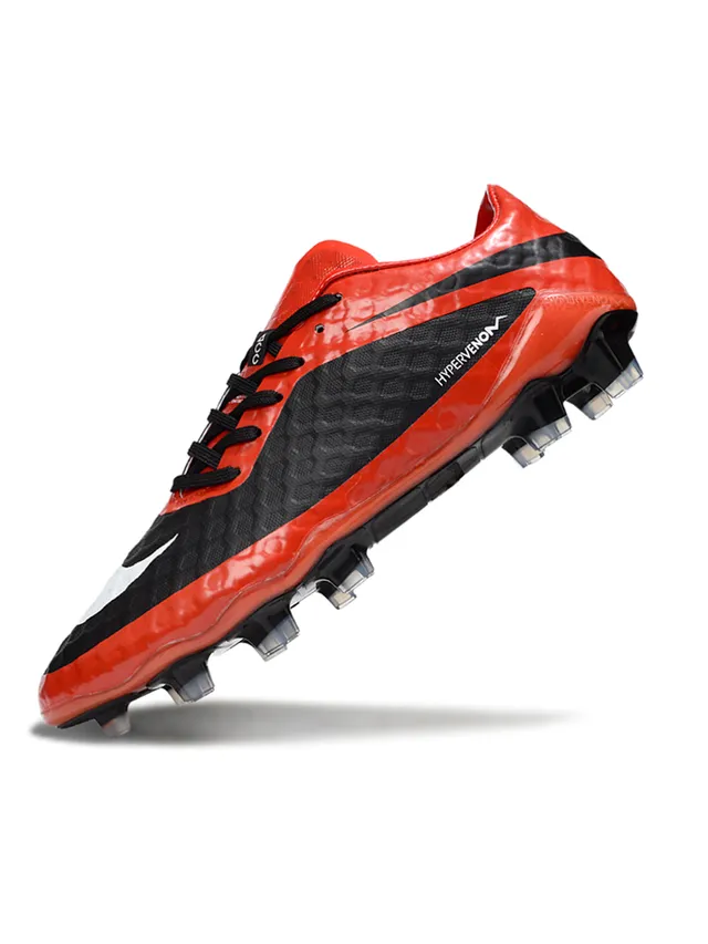 Nike Hypervenom Phantom Orange and Black Firm-Ground Soccer Shoes 5