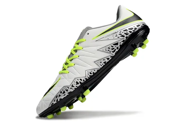Nike Hypervenom Chaussures de football blanc noir jaune néon Firm-Ground 3
