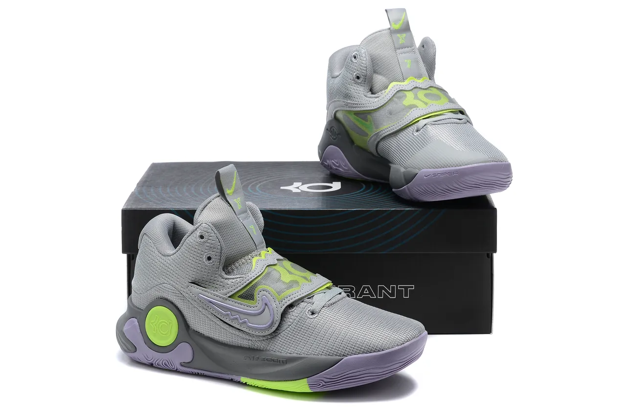 Nike KD 14 Black White Neon Yellow Basketball Shoes 13
