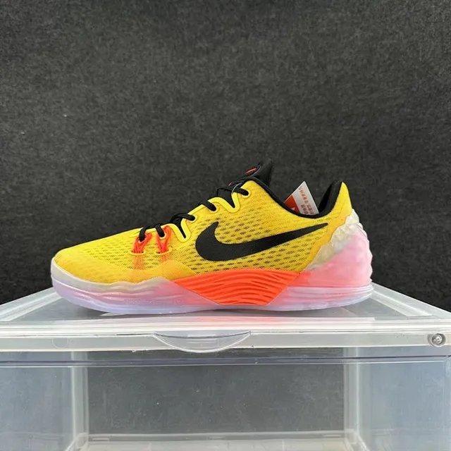 Nike Kobe 9 Elite Yellow Black Orange Basketball Shoes 2