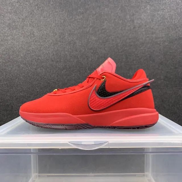 Nike Kobe Red Black Low-Top Suede-Like Upper Basketball Shoes 2