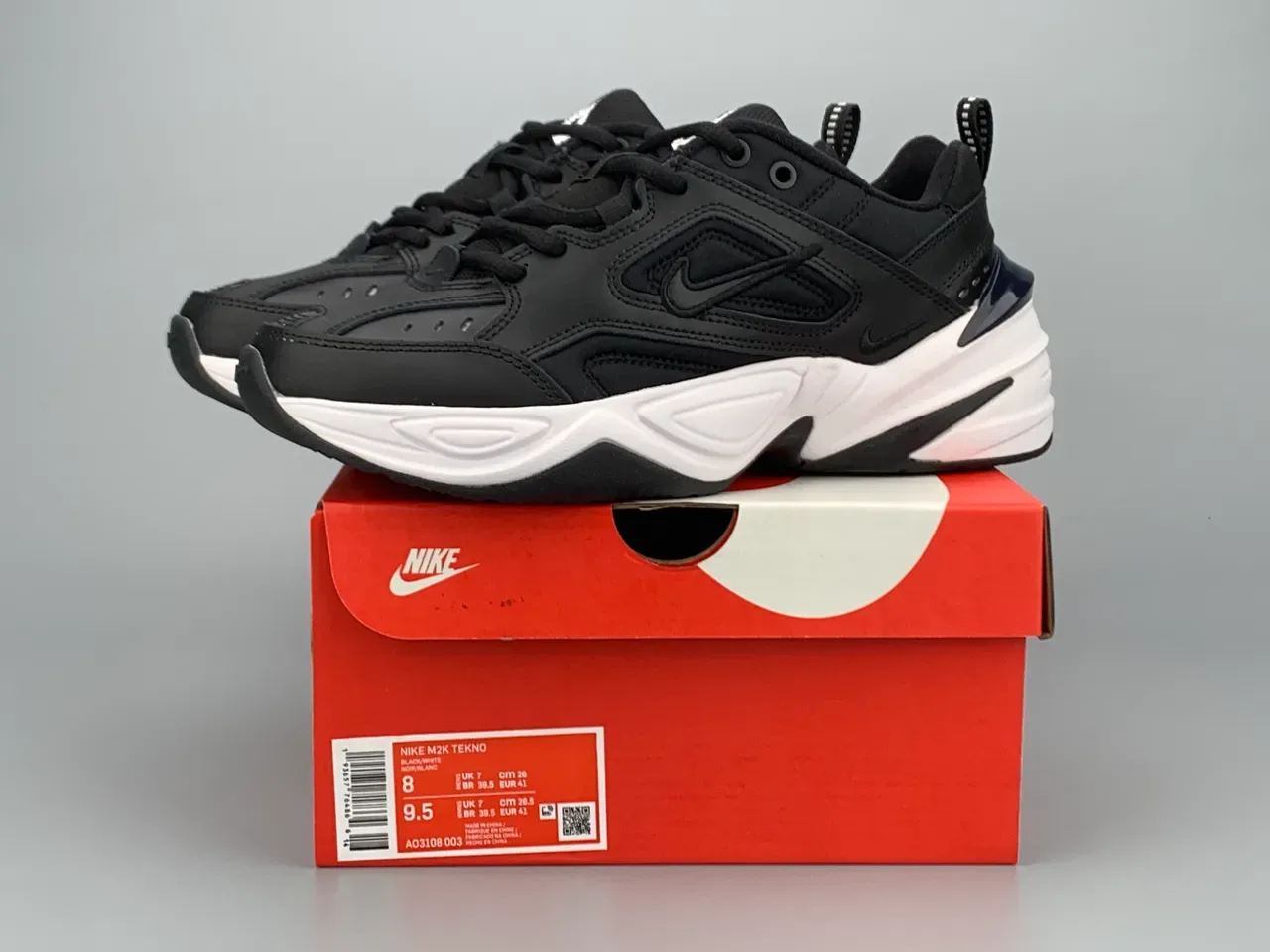 Nike M2K Tekno Black White Navy Lifestyle Sneakers 2