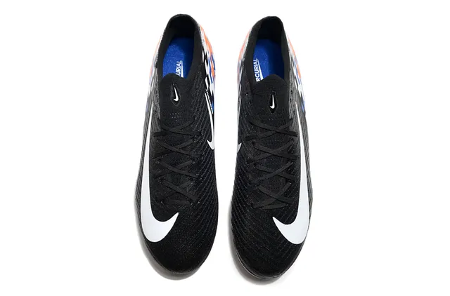 Nike Mercurial Black Blue Orange Pixel Firm-Ground Soccer Shoes 2