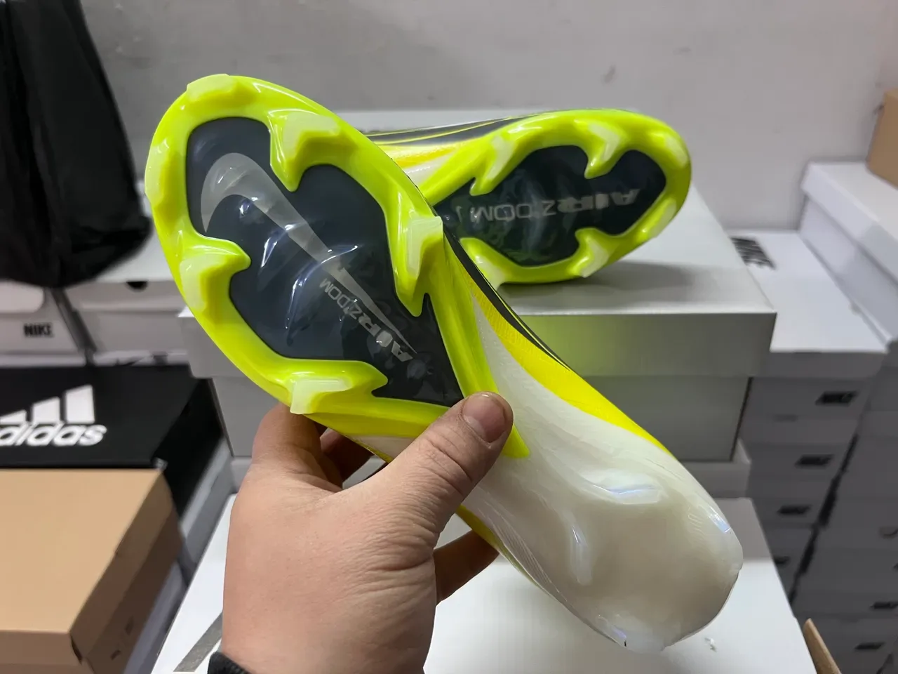 Nike Mercurial Superfly Neon Yellow Firm-Ground Soccer Shoes 6