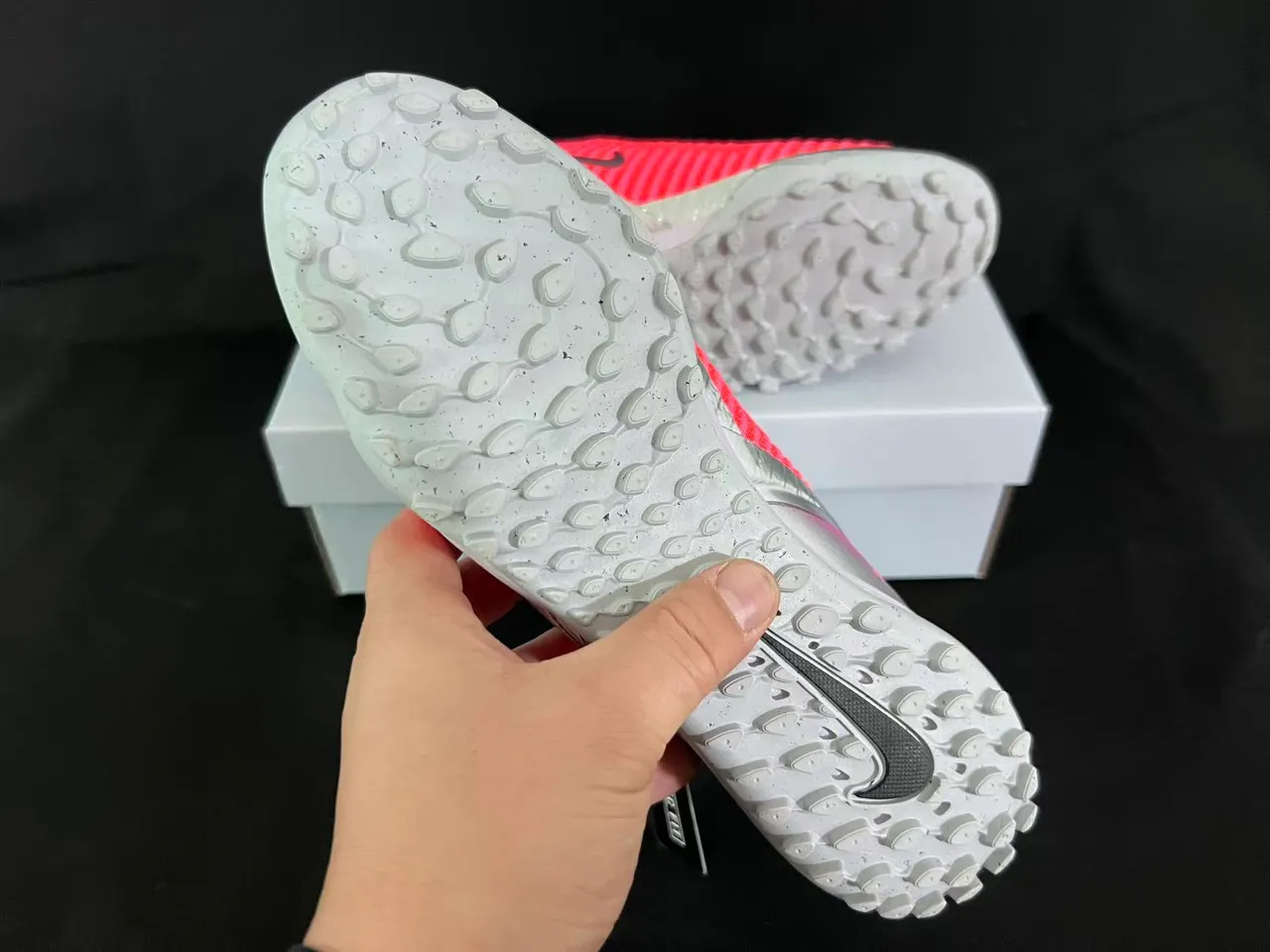 Nike Mercurial Superfly Turf Orange Lavande Argent Chaussures de Football Turf 9