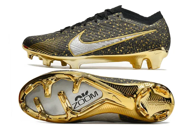 Nike Mercurial Vapor Vert Orange Flyknit Upper Lacets Asymétriques Firm-Ground Chaussures de football 3
