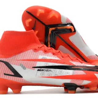 Nike Mercurial Vapor Orange White Black Firm-Ground Soccer Shoes