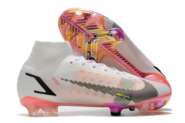 Nike Mercurial Vapor orange blanc noir sol ferme chaussures de football 2