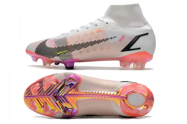 Nike Mercurial Vapor orange blanc noir sol ferme chaussures de football 3