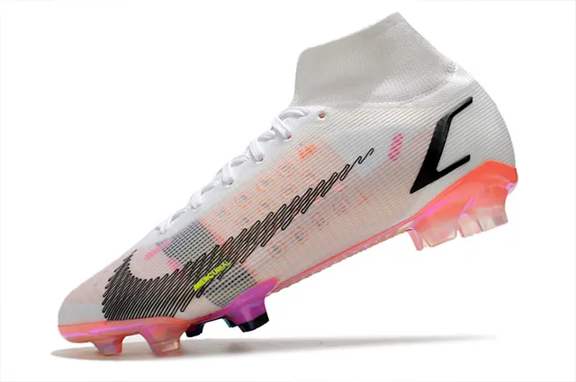 Nike Mercurial Vapor orange blanc noir sol ferme chaussures de football 5