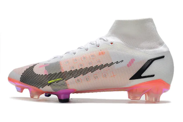 Nike Mercurial Vapor orange blanc noir sol ferme chaussures de football 6