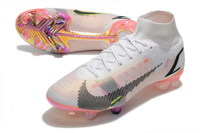Nike Mercurial Vapor orange blanc noir sol ferme chaussures de football 7