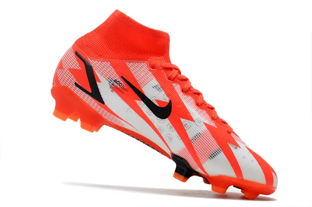 Nike Mercurial Vapor orange blanc noir sol ferme chaussures de football 10
