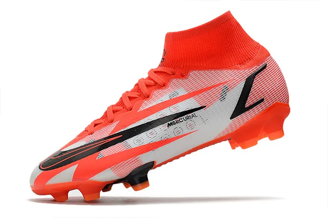 Nike Mercurial Vapor orange blanc noir sol ferme chaussures de football 11