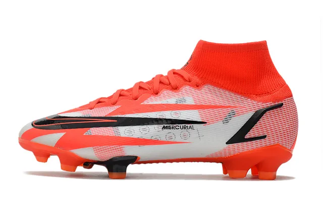 Nike Mercurial Vapor orange blanc noir sol ferme chaussures de football 12