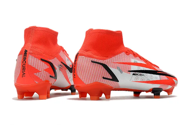 Nike Mercurial Vapor orange blanc noir sol ferme chaussures de football 14
