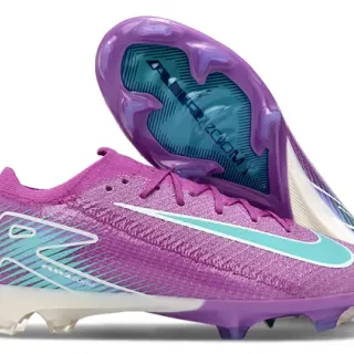 Nike Mercurial Vapor Purple Blue Low-Cut Knit Upper Translucent Heel Counter Firm-Ground Soccer Shoes