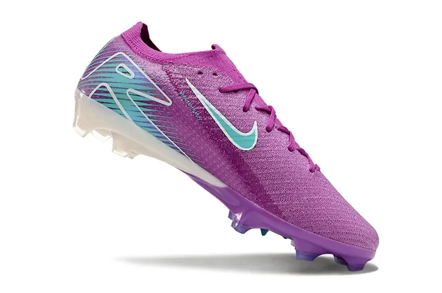 Nike Mercurial Vapor Purple Blue Low-Cut Knit Upper Translucent Heel Counter Firm-Ground Soccer Shoes 2