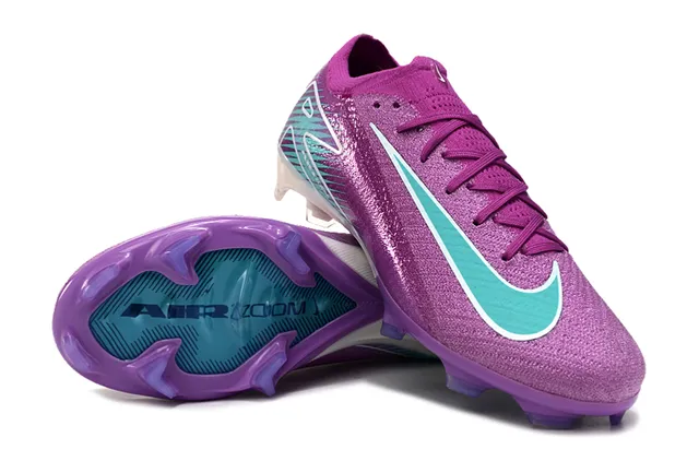 Nike Mercurial Vapor Purple Blue Low-Cut Knit Upper Translucent Heel Counter Firm-Ground Soccer Shoes 4
