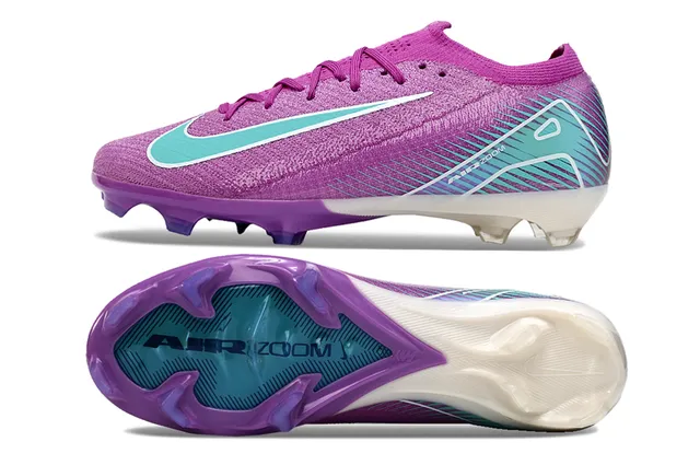 Nike Mercurial Vapor Purple Blue Low-Cut Knit Upper Translucent Heel Counter Firm-Ground Soccer Shoes 6