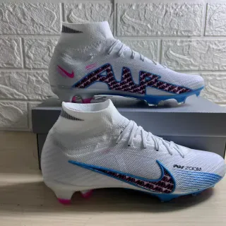 Nike Mercurial Vapor White Pink Blue Firm-Ground Soccer Shoes