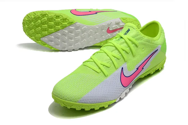 Nike Mercurial Vapor Branco Rosa Baixo Corte Superior Malha Gráfico Raio Sapatos de Futebol Turf 17