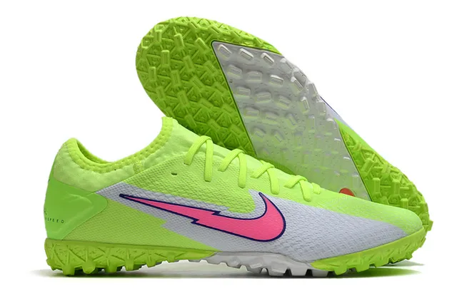 Nike Mercurial Vapor Branco Rosa Baixo Corte Superior Malha Gráfico Raio Sapatos de Futebol Turf 19
