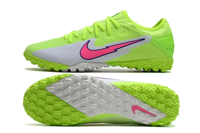 Nike Mercurial Vapor Branco Rosa Baixo Corte Superior Malha Gráfico Raio Sapatos de Futebol Turf 20