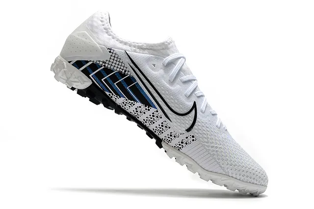 Nike Mercurial Vapor Branco Rosa Baixo Corte Superior Malha Gráfico Raio Sapatos de Futebol Turf 22