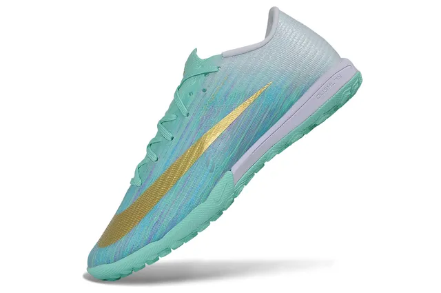 Chuteira Nike Mercurial Velocé Ultra Iridiscente Teal Gold Turf 3