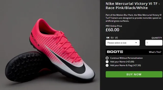 Nike Mercurial X Chaussures de football bleu et lime néon pour pelouse 3