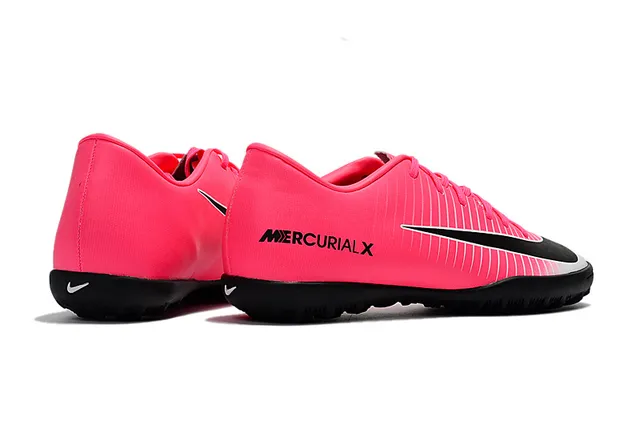 Nike Mercurial X Chaussures de football bleu et lime néon pour pelouse 15