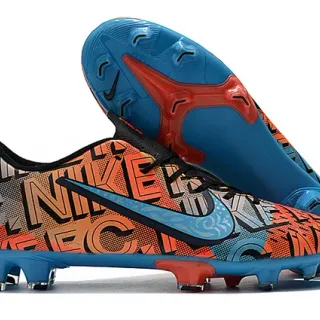 Nike Multicolor Blue Graffiti-Print Upper Molded Conical Studs Firm-Ground Soccer Shoes