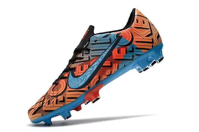Nike Multicolor Blue Graffiti-Print Upper Molded Conical Studs Firm-Ground Soccer Shoes 3