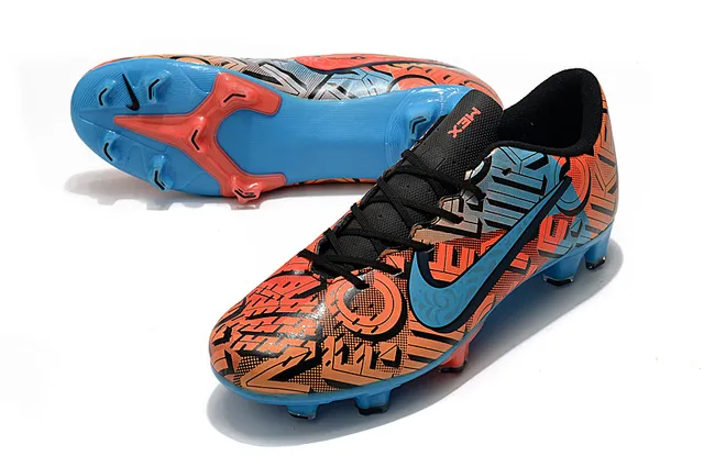 Nike Multicolor Blue Graffiti-Print Upper Molded Conical Studs Firm-Ground Soccer Shoes 4