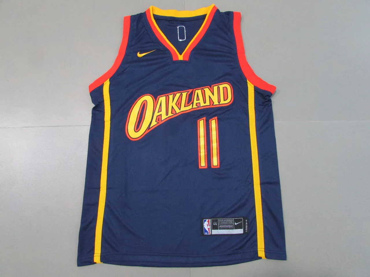 Nike Oakland City Edition Maillot de Basketball Bleu Marine 3