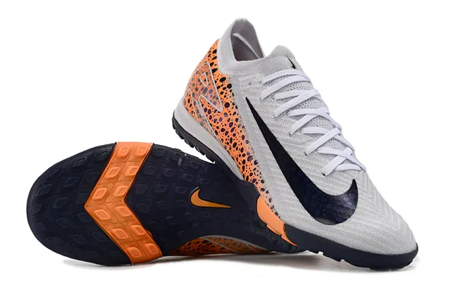 Nike Tênis de Futebol Turf com Upper de Knit Laranja Navy, Overlay Speckled 2