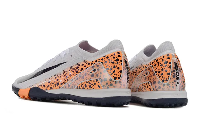 Nike Tênis de Futebol Turf com Upper de Knit Laranja Navy, Overlay Speckled 4