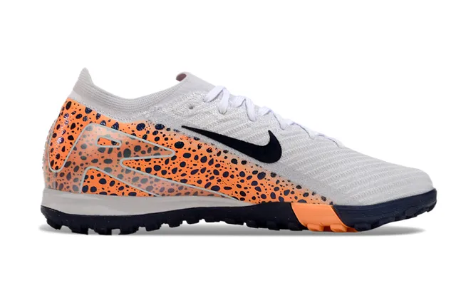 Nike Tênis de Futebol Turf com Upper de Knit Laranja Navy, Overlay Speckled 5